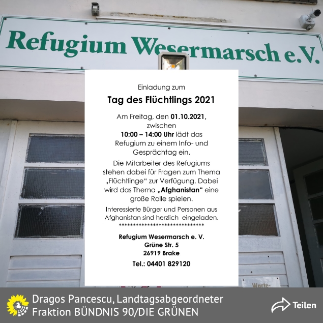 Tag des Flüchtlings - Refugium Brake
