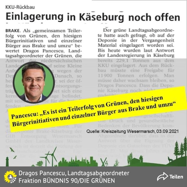 PM - Einlagerung in Käseburg