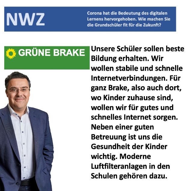 NWZ Frage - Brake als Perle am Weserufer
