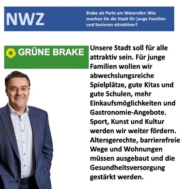 NWZ Frage - Brake als Perle am Weserufer